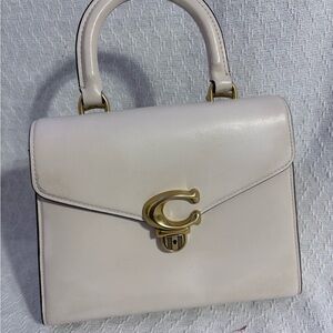 Coach Ivory Leather Satchel